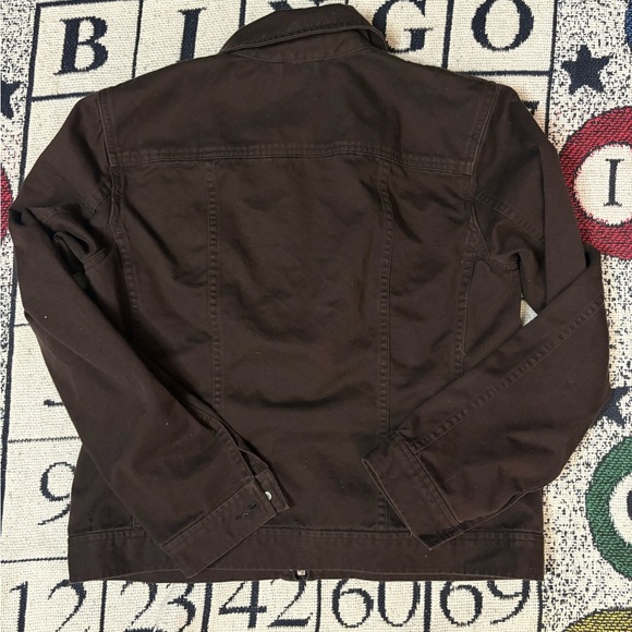 Ralph Lauren Brown Zip-Up Jacket Womens Medium 100% Cotton - Picture 3 of 4